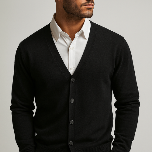 EB | Eleganter V-Ausschnitt Cardigan für Männer