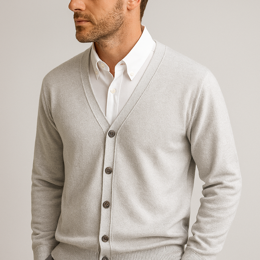 EB | Eleganter V-Ausschnitt Cardigan für Männer