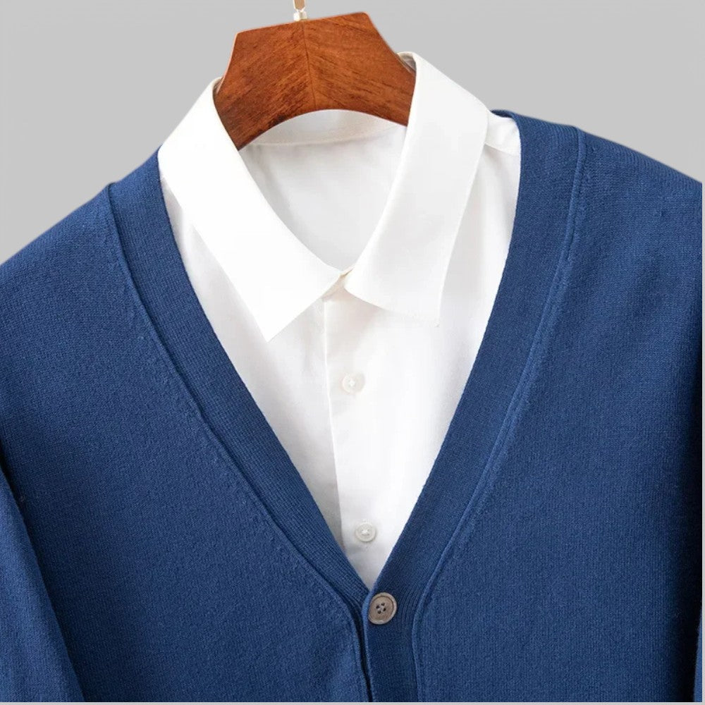 EB | Eleganter V-Ausschnitt Cardigan für Männer