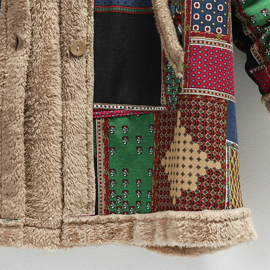 EB | Fuzzy Patchwork Jacke