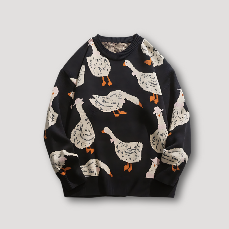 EB | Pulli Grafik Gedruckt Gans Und Ente