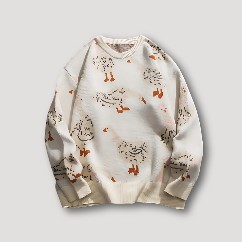EB | Pulli Grafik Gedruckt Gans Und Ente