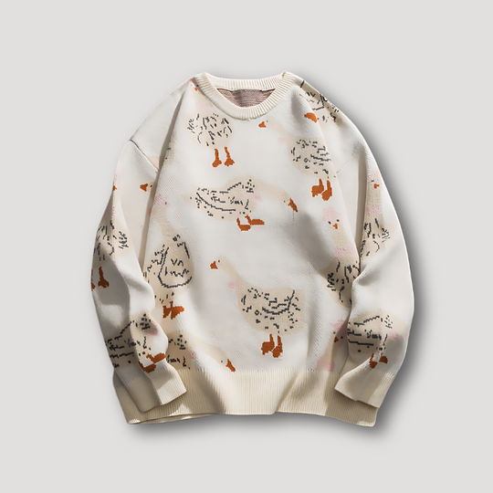 EB | Pulli Grafik Gedruckt Gans Und Ente
