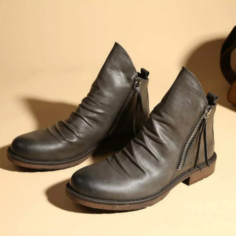 EB - Lässige Herbst Stilvolle Stiefel mit Reißverschluss für Männer
