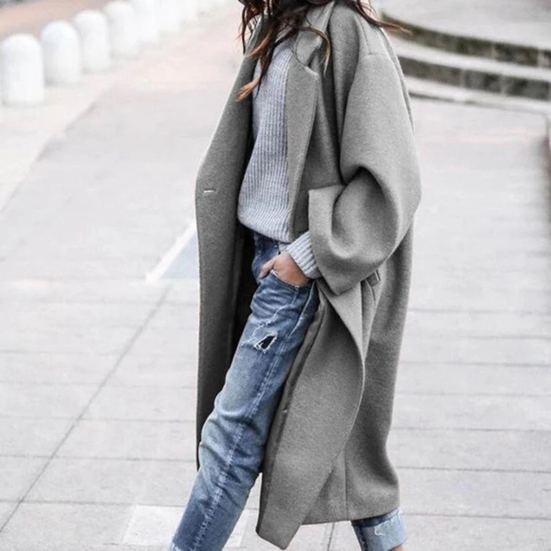 EB | Klassischer Wollmischmantel Wollmischung Sofistikiert und Bequem