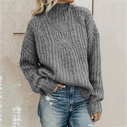 EB | Gemütlicher gestrickter Winterpullover