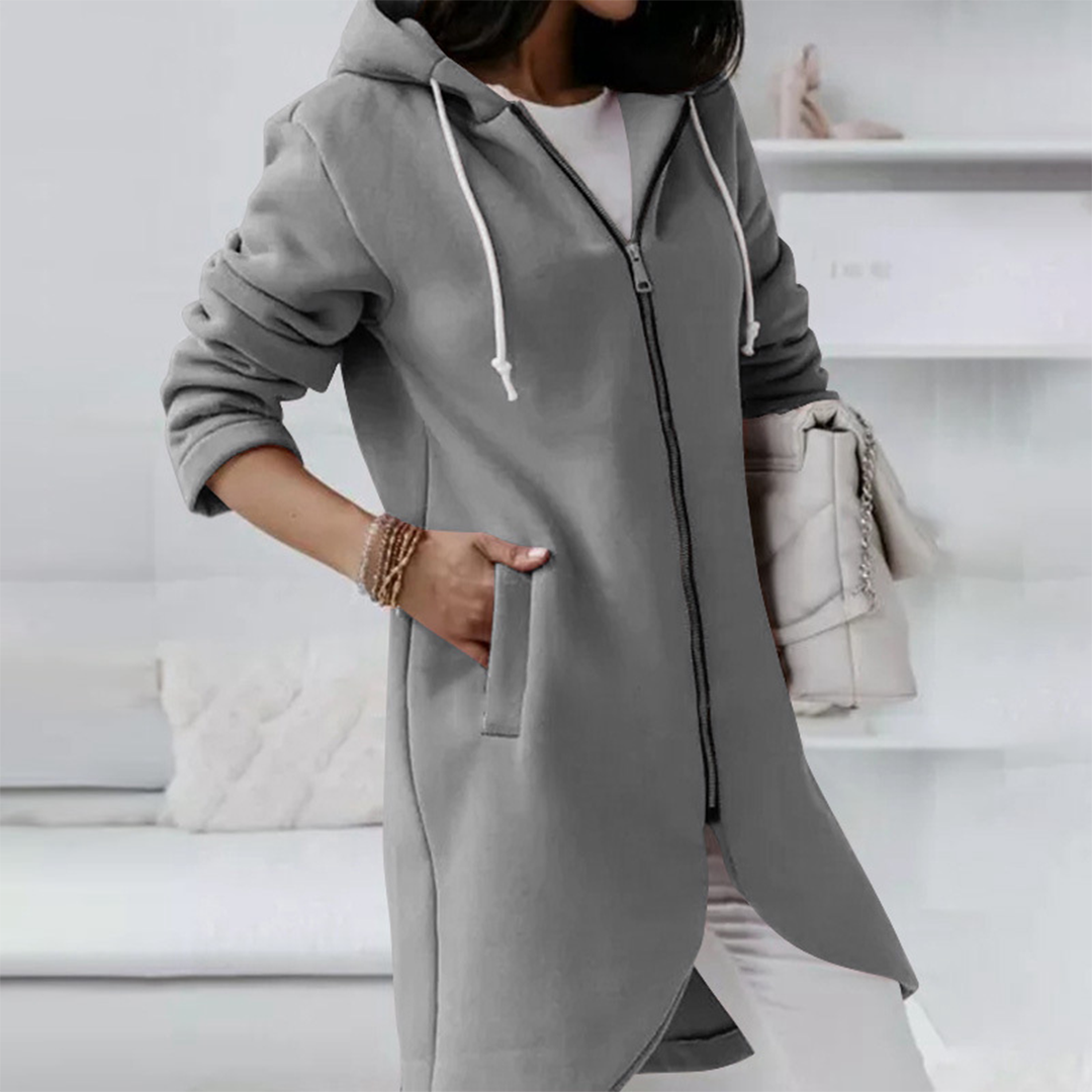 EB | Damen Longline Kapuzenjacke