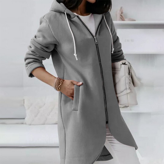 EB | Damen Longline Kapuzenjacke