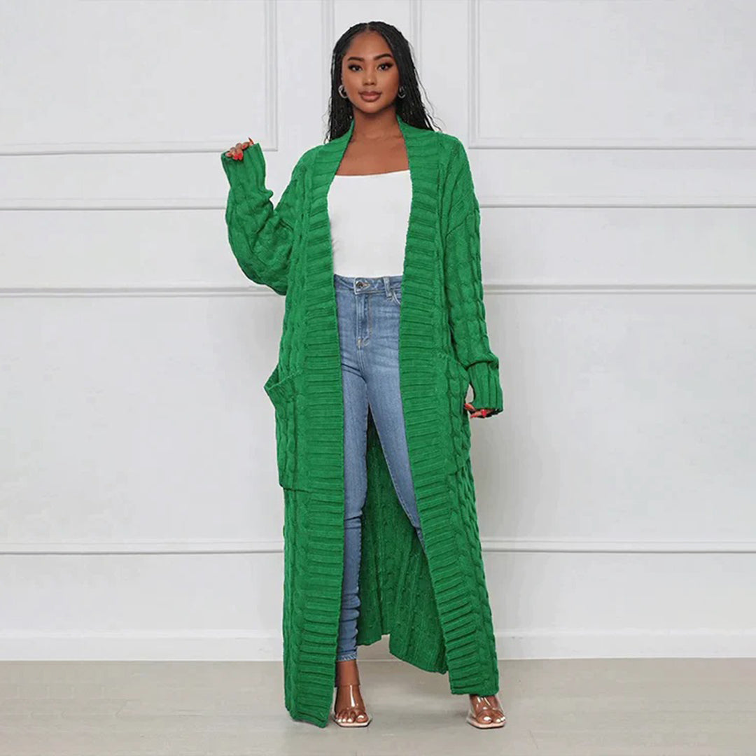 EB | Langer Cardigan Klassischer zeitloser Stil Ideal für den Winter