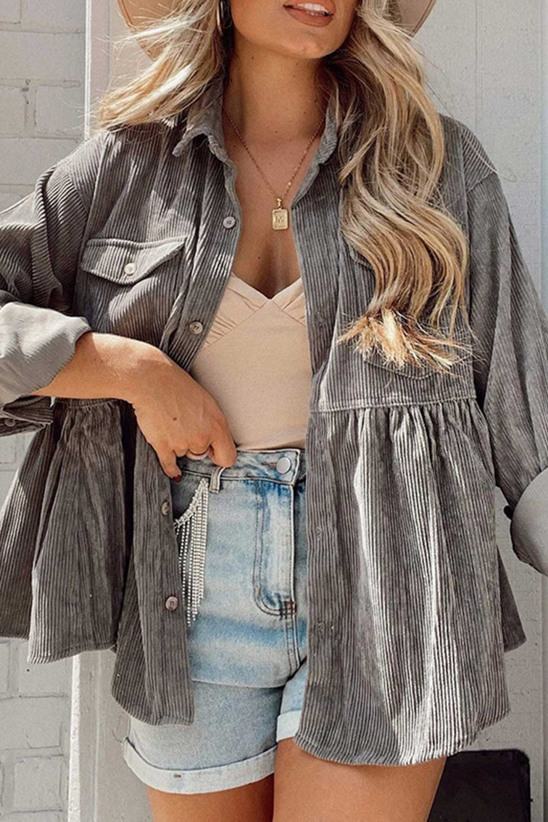 EB | Jacke mit Revers und Taschen