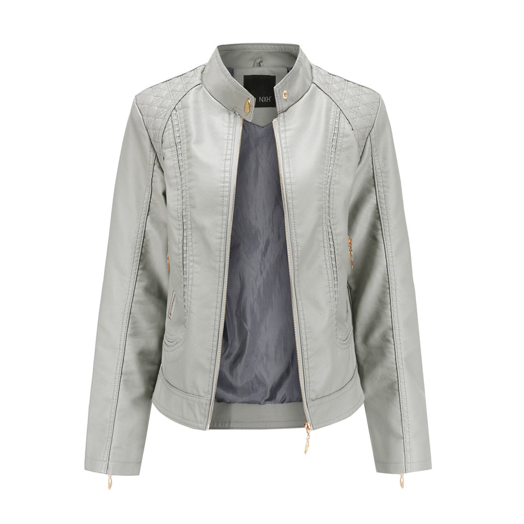EB | Stylische Leder Frauenjacke aus echtem Leder