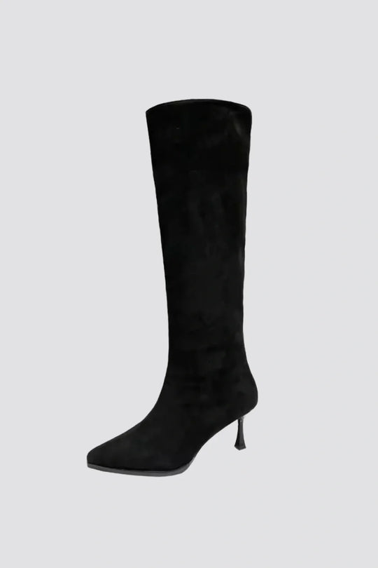 EB | Elegante Damen Kniehohe Stiefel mit Hohem Absatz