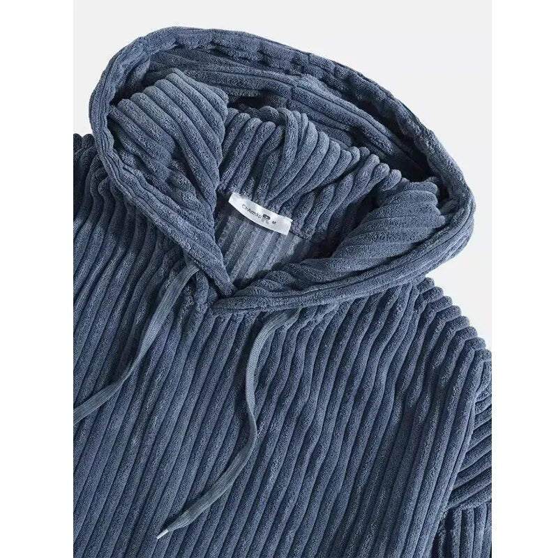 EB | Hochwertige Herrencordjacke mit Kapuze