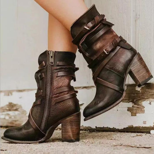 EB | Hochwertige Elegante Lederstiefel