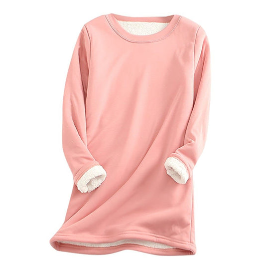EB | Weicher Pullover mit Fleece-futter Warm und Bequem Perfekt für Heimeligkeit