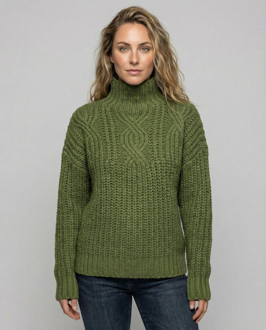 Bequemer Rollkragenpullover Damen | EB
