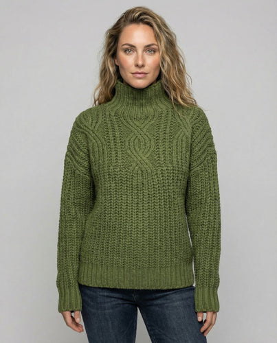 Bequemer Rollkragenpullover Damen | EB