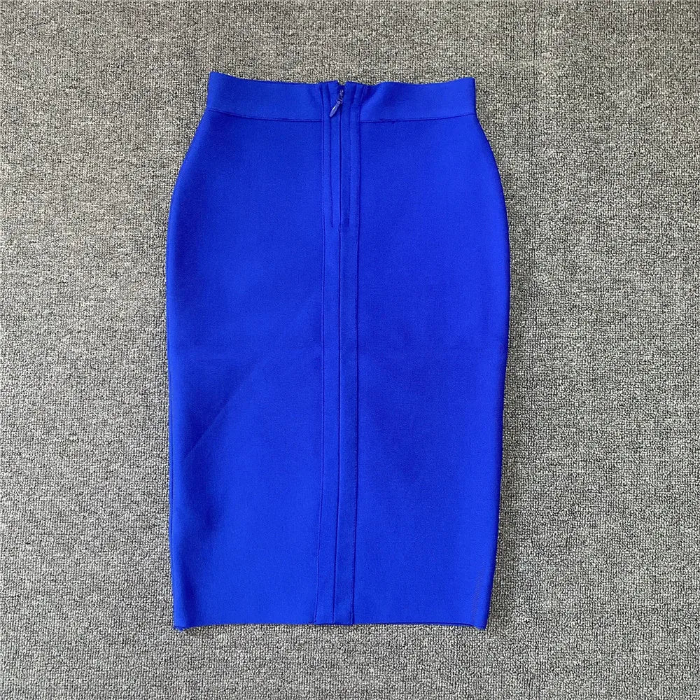EB | Frauen Neue Rayon Bandage Rock Elegante Bleistiftrock Berühmte Sexy Club Party Kleidung Vintage Vestios