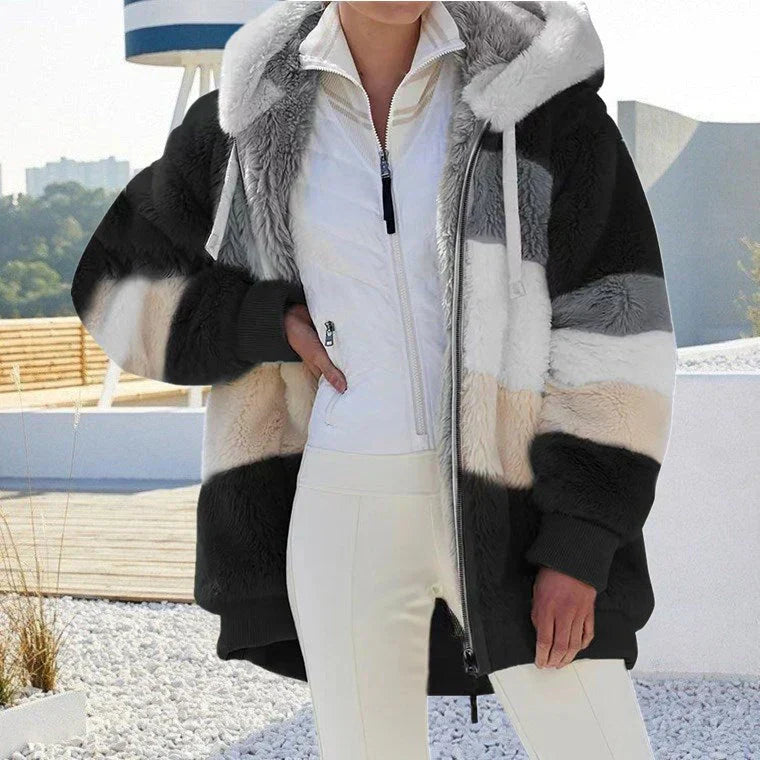 EB | Warmer und Eleganter Pelzmantel für Damen