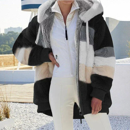 EB | Warmer und Eleganter Pelzmantel für Damen
