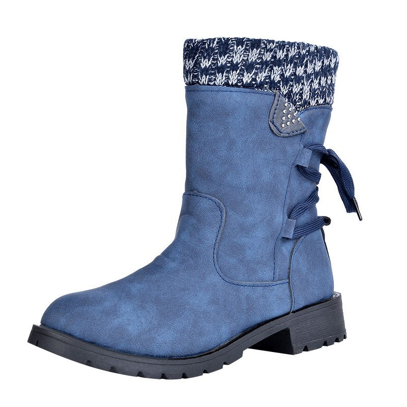 EB | Grakosystiefel mit Retro-Metall und Schnallenverzierung