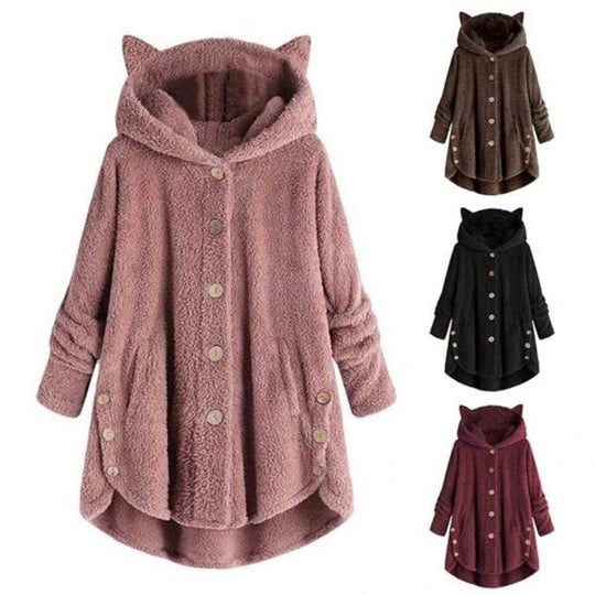 EB | Plüsch Gefütterte Katzenjacke