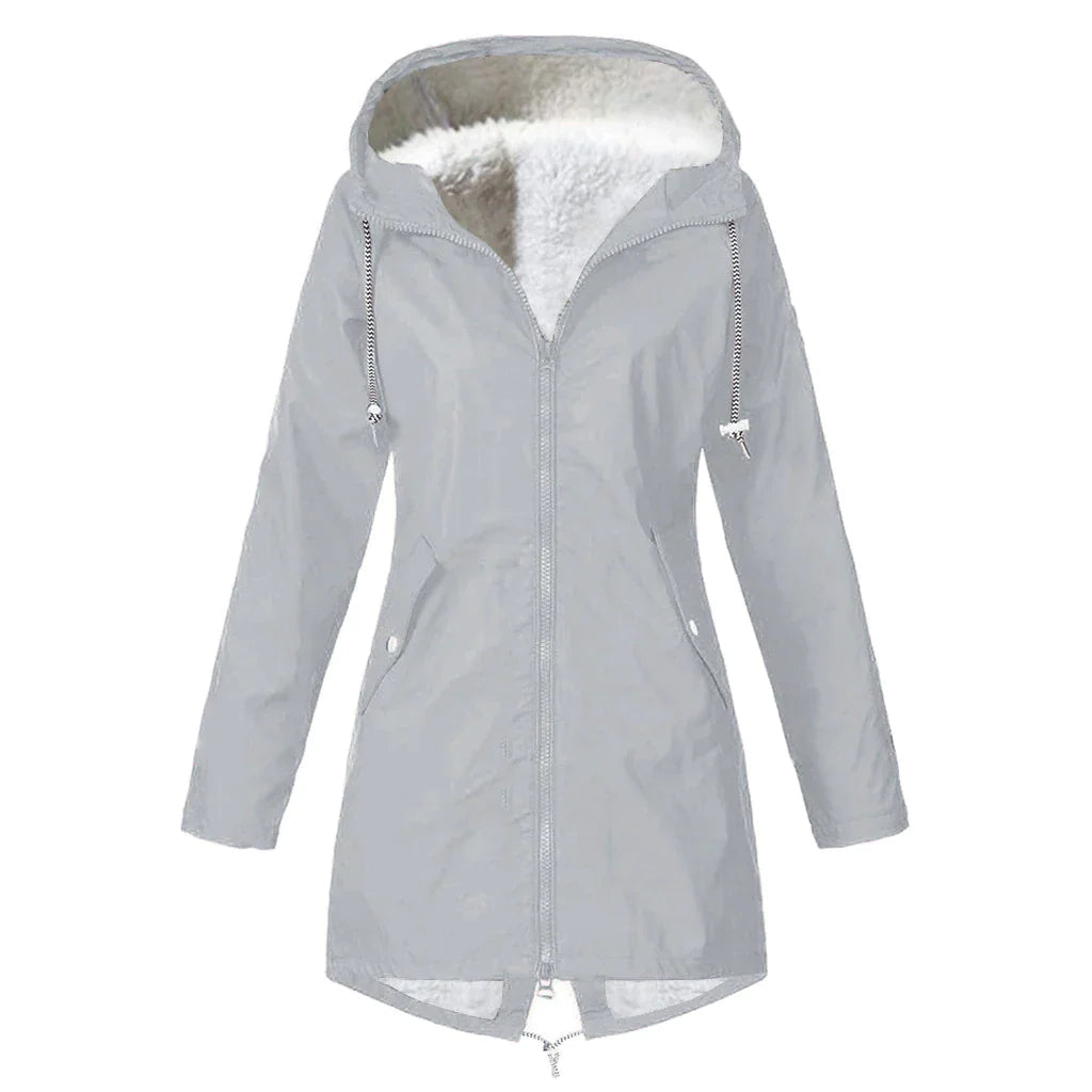 EB | Wasserdichter Fleece-Pullover mit Kapuze für Frauen Perfekt für Herbst Winter