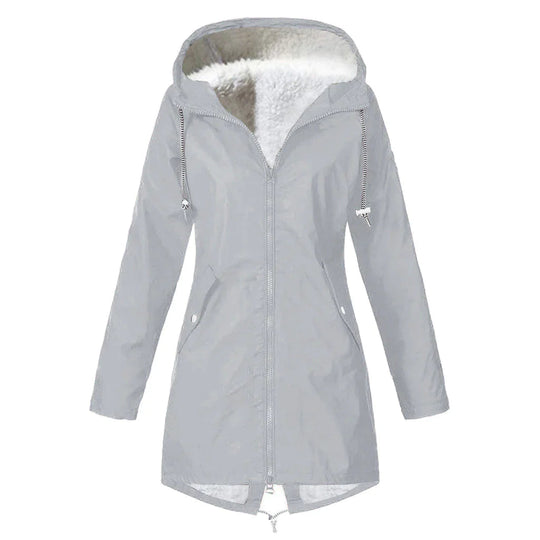 EB | Wasserdichter Fleece-Pullover mit Kapuze für Frauen Perfekt für Herbst Winter