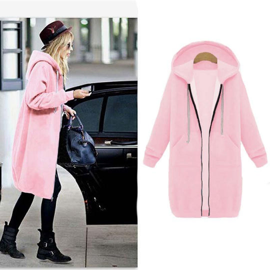EB | Schicke lange Sweatshirtjacke
