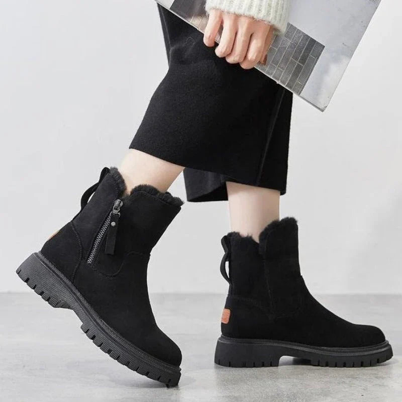 EB | Wollgefütterte Reißverschlussstiefel für Damen