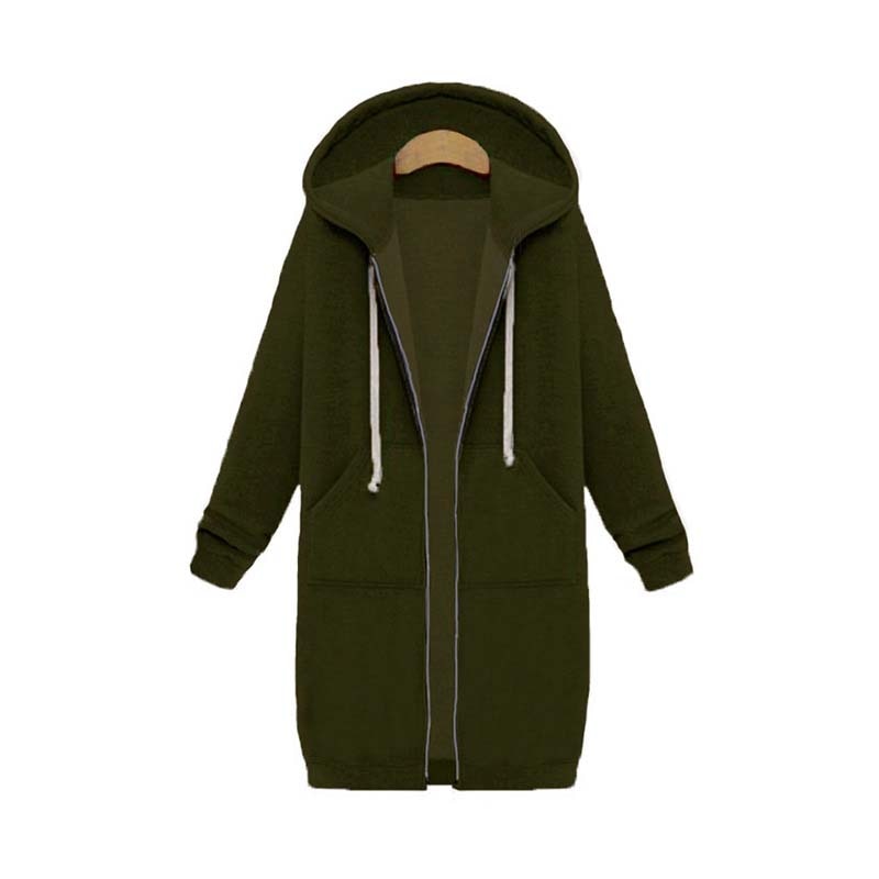 EB | Chic Lange Sweatshirt-Jacke