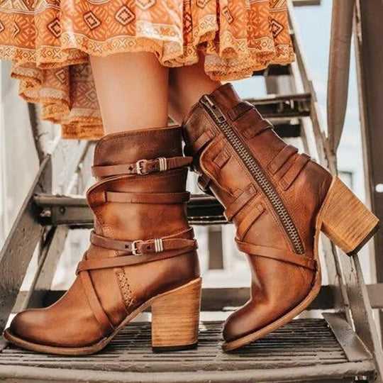 EB | Hochwertige Elegante Lederstiefel