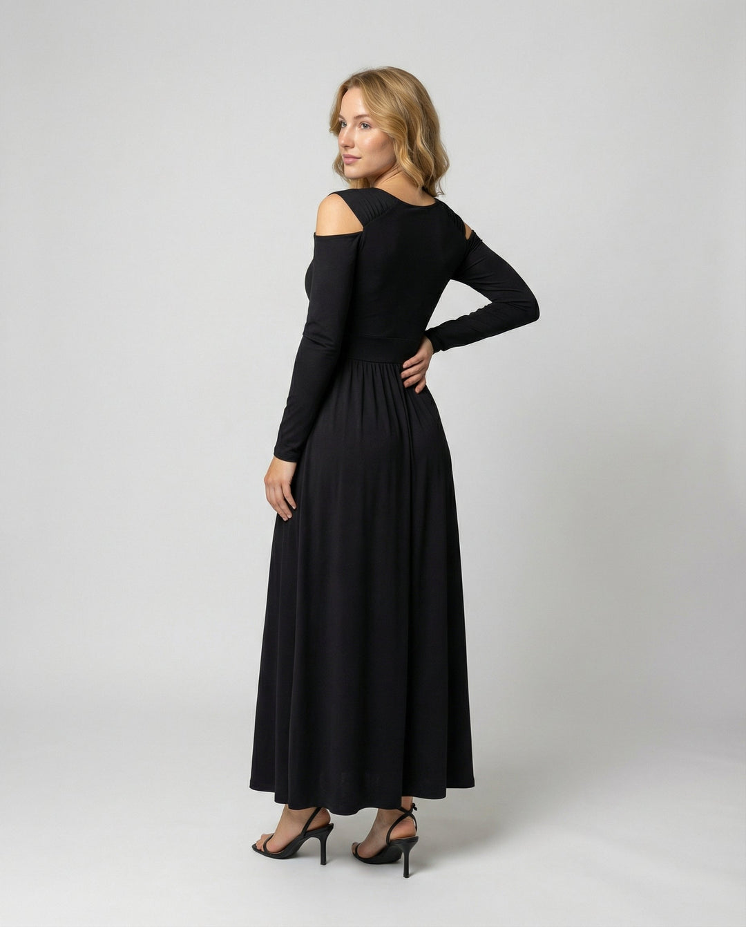 Elegantes Schlitz Abend Maxikleid | EB