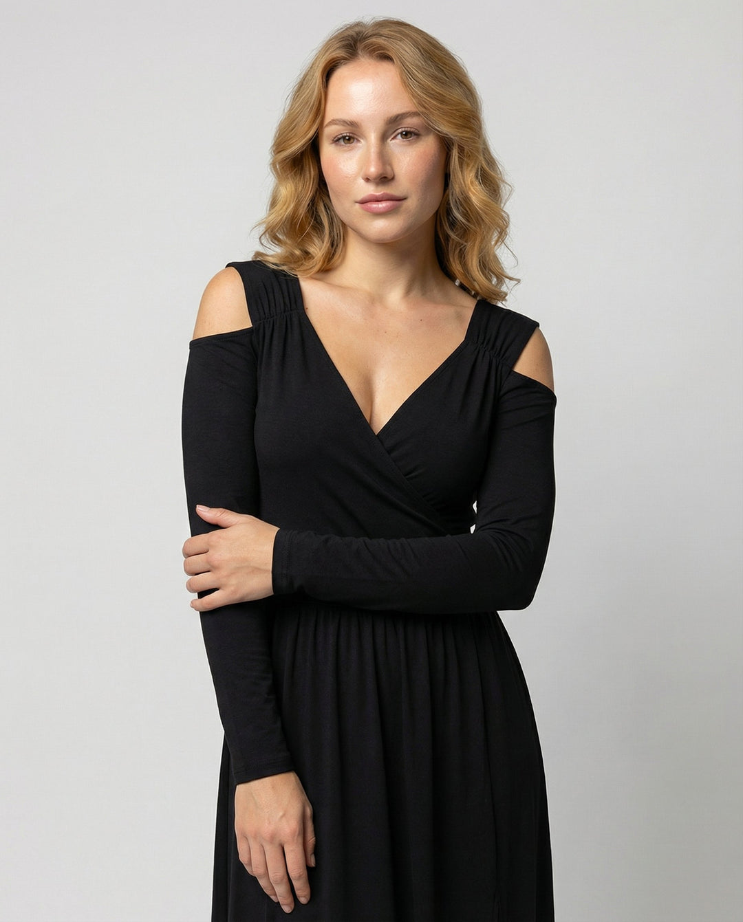 Elegantes Schlitz Abend Maxikleid | EB