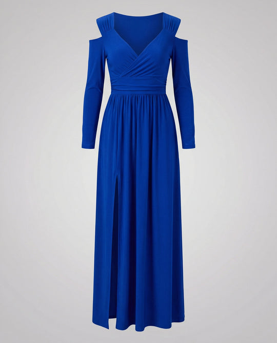 Elegantes Schlitz Abend Maxikleid | EB