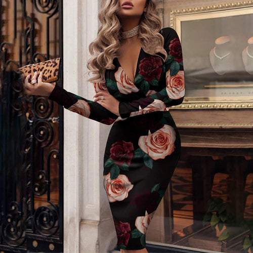 EB | Cocktailkleid Mit V-Ausschnitt Für Damen Festkleidung