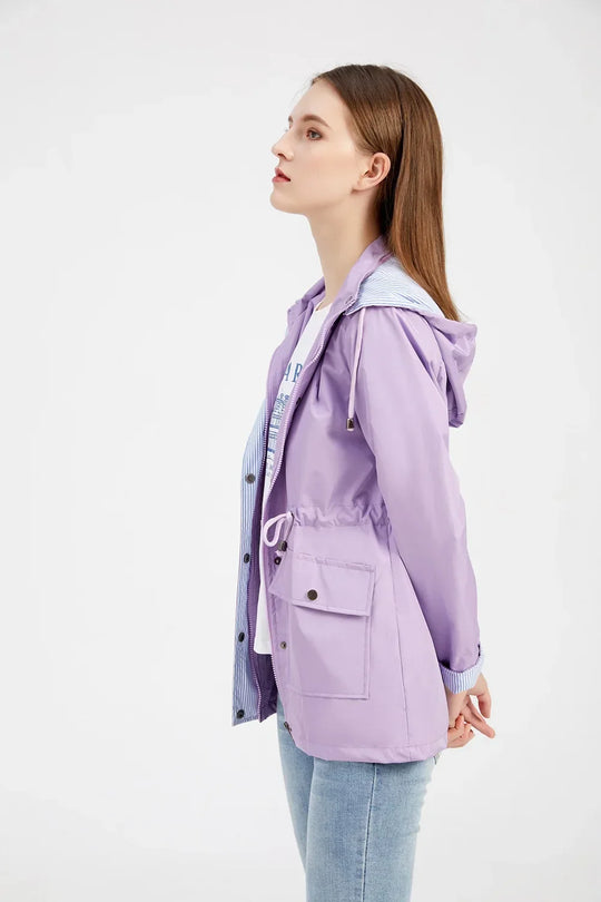 EBMode | Vielseitige Windbreaker-Jacke Mit Kapuze
