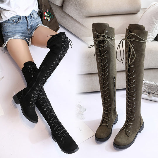 EB Knie Stiefel | Sexy, kantig und auch bequem EB