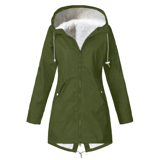 EB | Wasserdichter Fleece-Pullover mit Kapuze für Frauen Perfekt für Herbst Winter