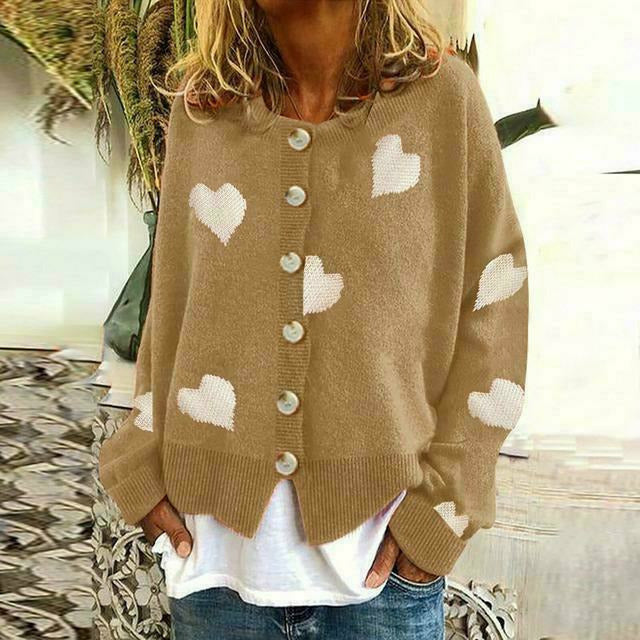 EB | Strickjacke mit Herzdruck