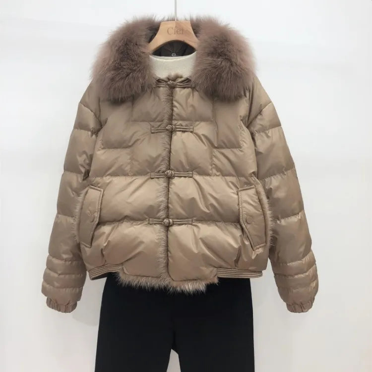 EB | Lockere Pufferjacke - Warm & Vintage