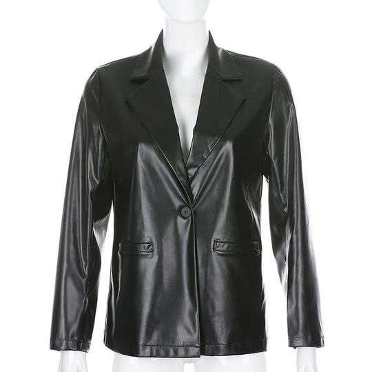EB | MODACHIC Freizeitblazer aus PU-Leder