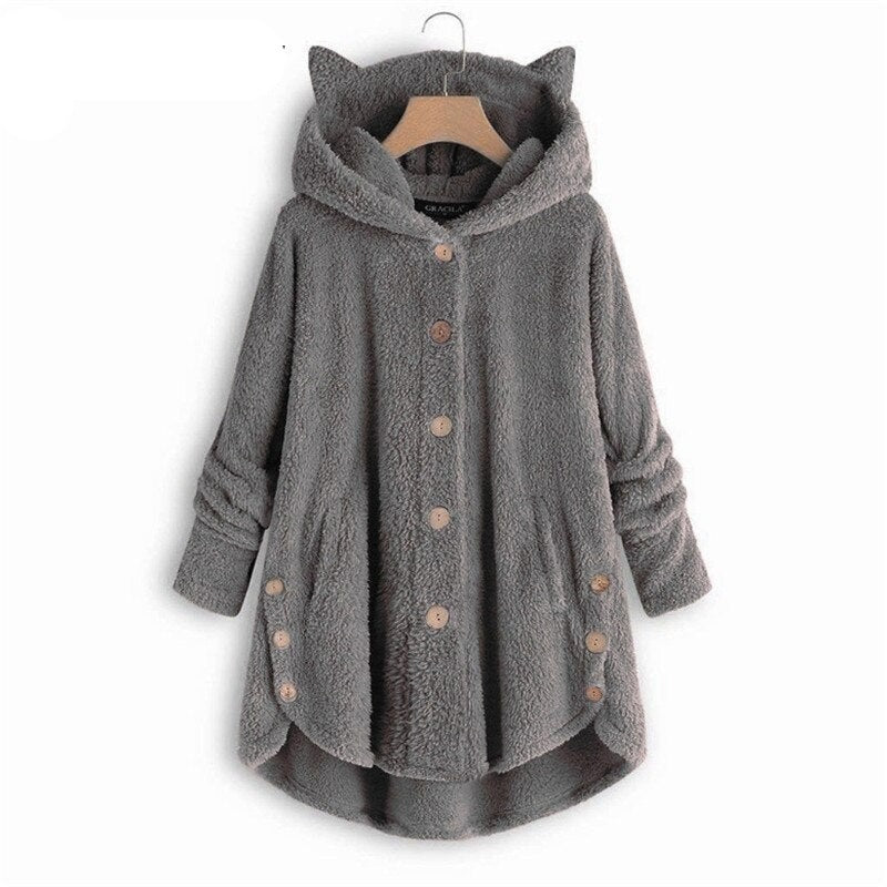EB | Plüsch Gefütterte Katzenjacke