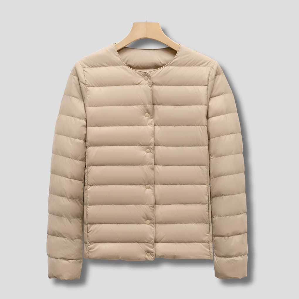 EB | Tragbare Wattierte Jacke Ohne Kragen für Frühling und Winter