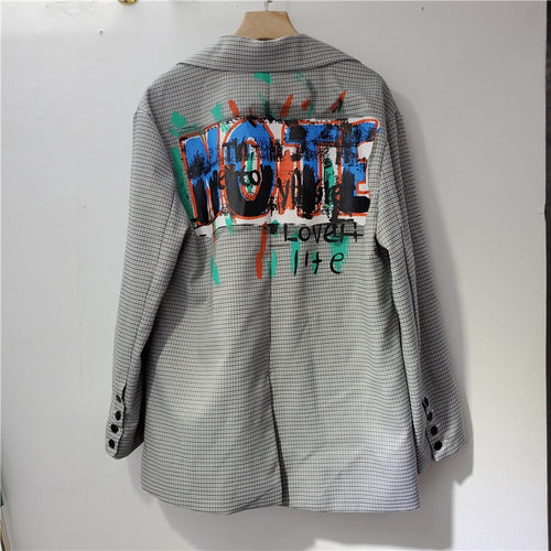 EB | Blazer mit Druck und Tasche