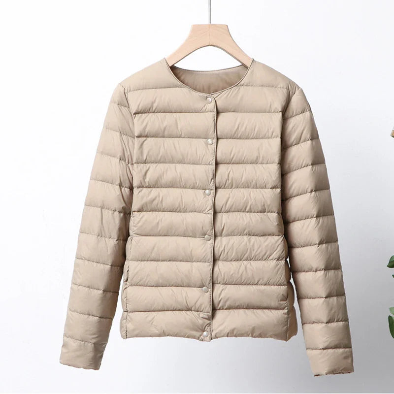 EB | Faltbare Pufferjacke mit Druckknopfverschluss