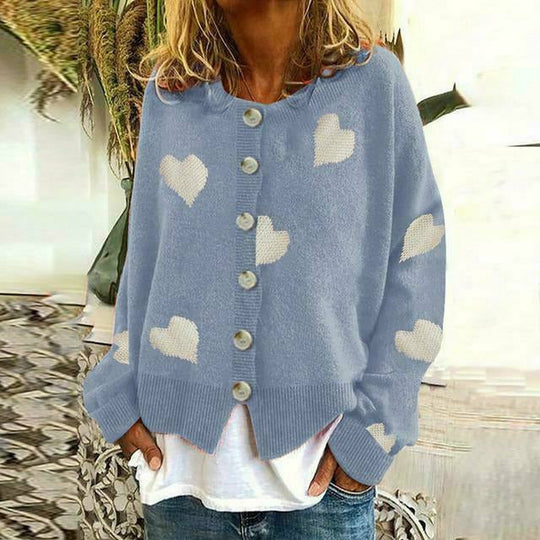EB | Strickjacke mit Herzdruck