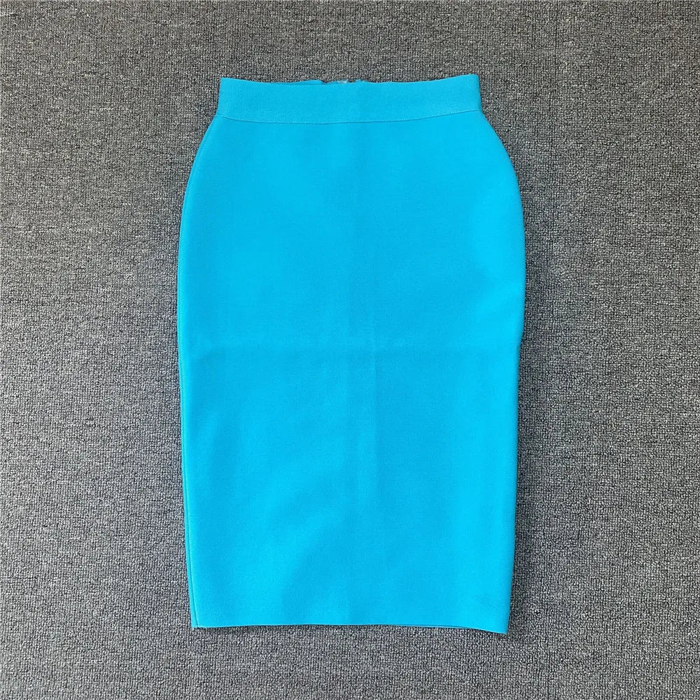 EB | Frauen Neue Rayon Bandage Rock Elegante Bleistiftrock Berühmte Sexy Club Party Kleidung Vintage Vestios