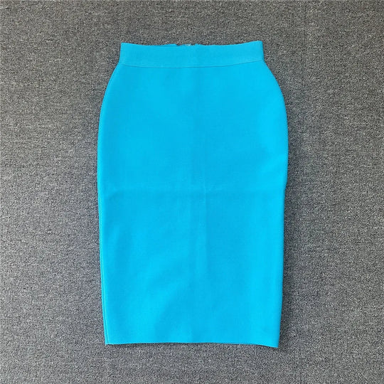 EB | Frauen Neue Rayon Bandage Rock Elegante Bleistiftrock Berühmte Sexy Club Party Kleidung Vintage Vestios