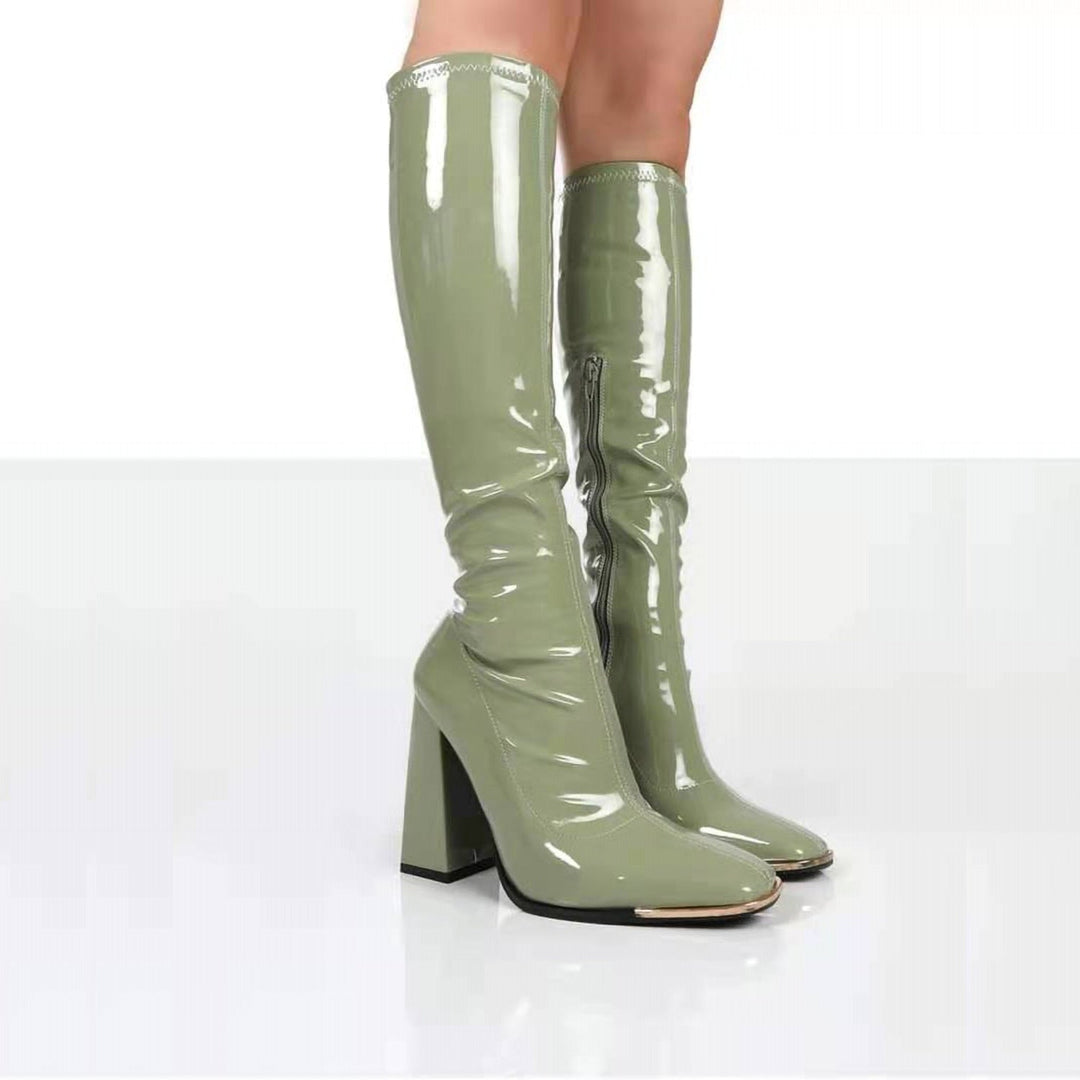 EB Lackstiefel mit Absatz